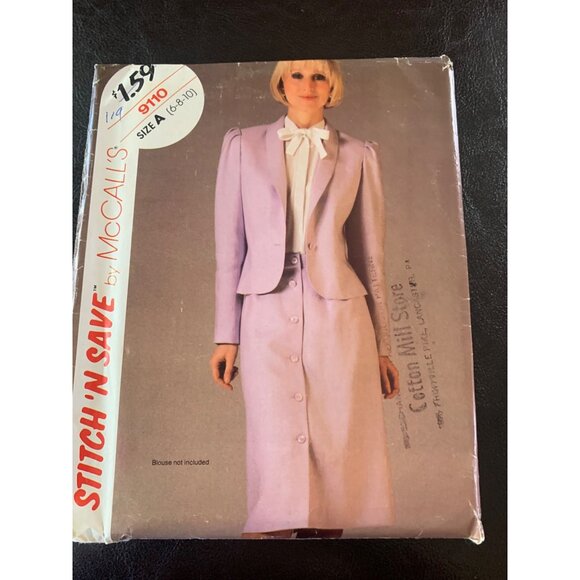 McCall's Misses Jacket Skirt Sewing Pattern Sz 6 - 10 9110 - Uncut - Picture 7 of 9
